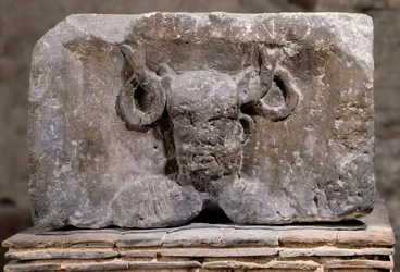 Capital of the Nautes Pillar depicting Cernunnos